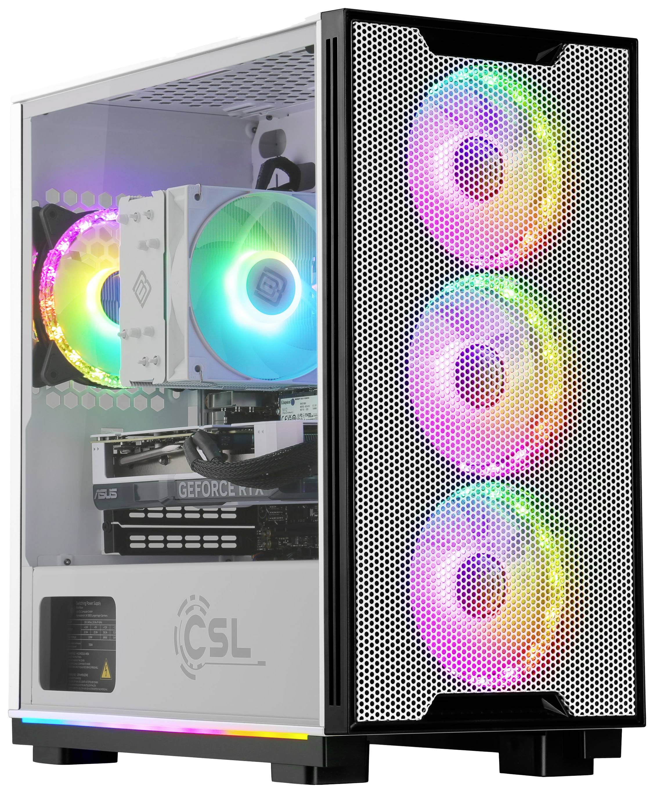 CSL Computer Gaming PC M10820 Intel® Core™ i5 14600 5.2GHz 32GB RAM 1000GB SSD Nvidia GeForce RTX™ 4060 8GB GDDR6 91523