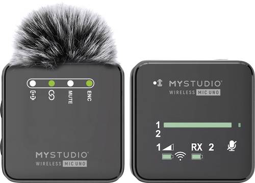 Easypix Ansteck Studiomikrofon MyStudio Mic UNO Übertragungsart (Details):Kabelgebunden, Funk inkl.