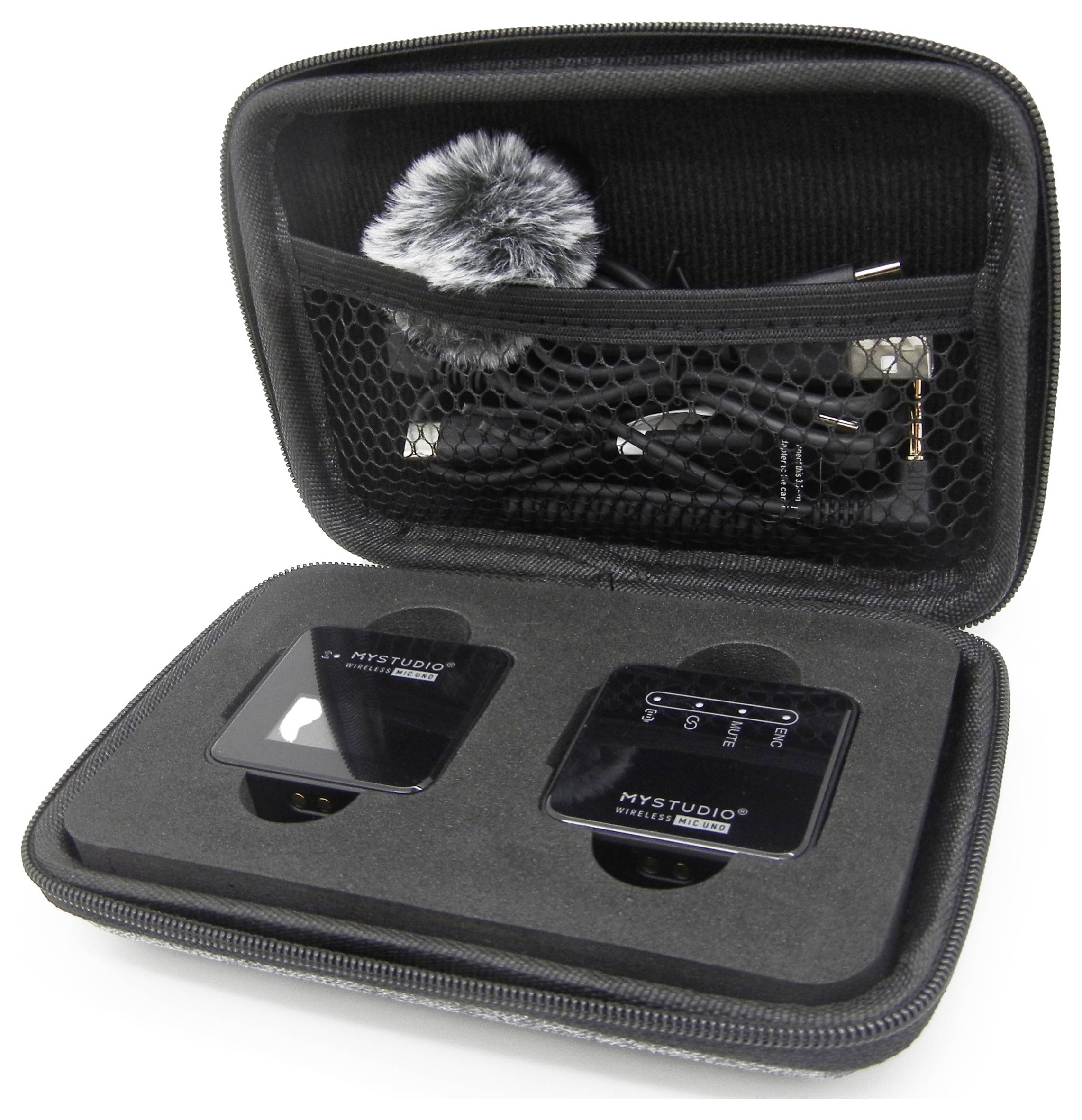 Easypix MyStudio Mic UNO Ansteck Studiomikrofon Übertragungsart (Details):Kabelgebunden, Funk inkl. Windschutz, inkl