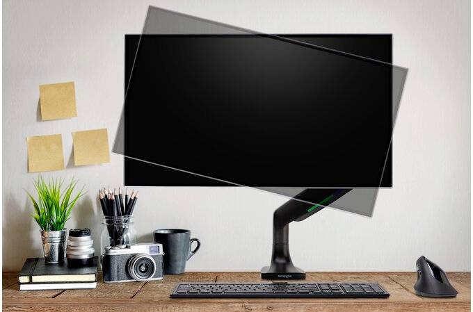Kensington Monitor-Tischhalterung K59600WW 1 Display(s) 86,4cm (34") Schwarz Drehbar, Neigbar, Schwenkbar