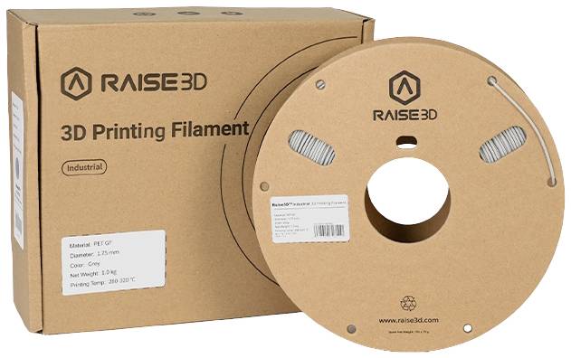 RAISE3D PMRA-1016-003 Industrial PET GF Filament PET 1.75mm 1000g Grau 1St.