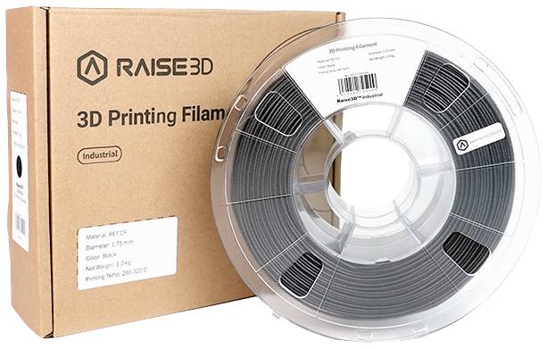RAISE3D PMRA-1017-001 Industrial PET CF Filament PET 1.75mm 1000g Schwarz 1St.