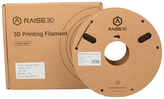 RAISE3D PMRA-1022-001 Hyper Core ABS CF15 Filament ABS 1.75mm 1000g Schwarz 1St.