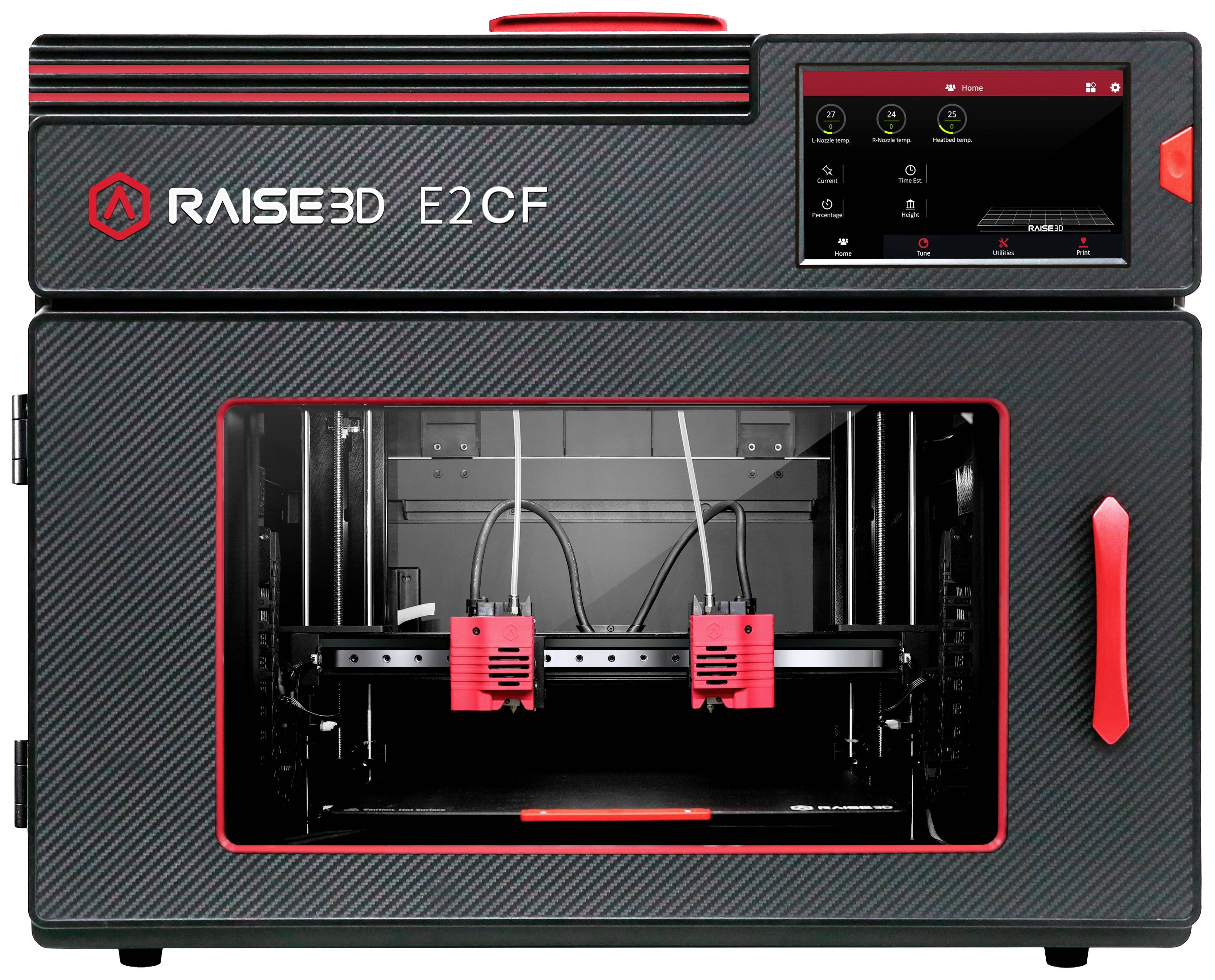 RAISE3D E2 CF 3D Drucker beheizbares Druckbett, flexibles Metallbett, inkl. Software, integrierte Kamera