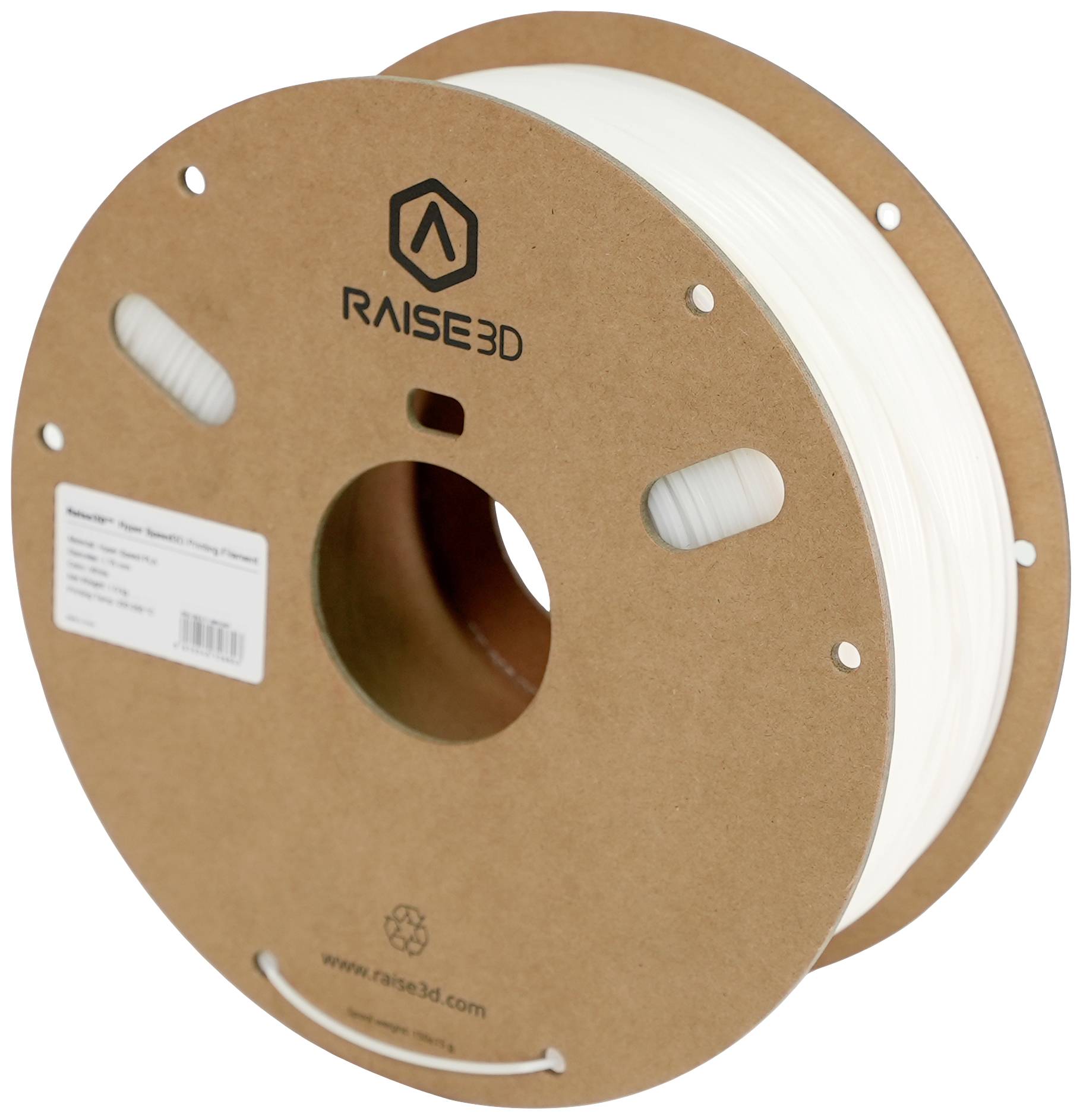 RAISE3D SPRA-1012 Hyper Speed White PLA Filament PLA Weiß 1St.