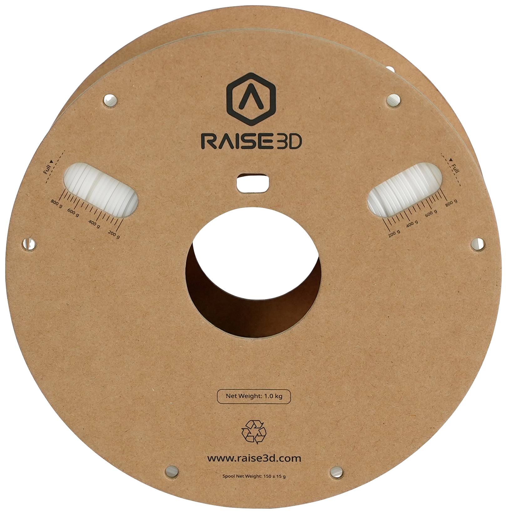 RAISE3D SPRA-1012 Hyper Speed White PLA Filament PLA Weiß 1St.