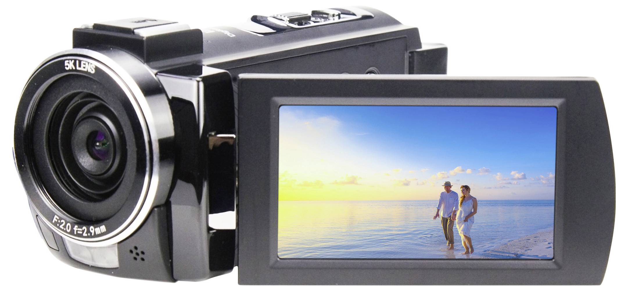 Renkforce RF-DV-200 Camcorder 5K 7.6cm 3 Zoll 8 Megapixel Schwarz