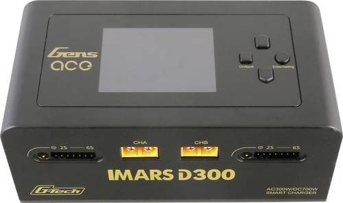 Gens ace Imars D300 Modellbau-Ladegerät 16 A LiPo, LiIon, LiHV, LiFePO, NiMH doppelter Ladeausgang