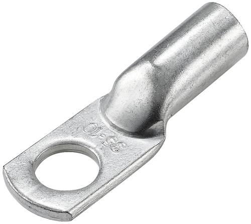 TruComponents 330052 Crimp cable lug 180 °, M10, 35 mm², Hole Ø 10 mm,