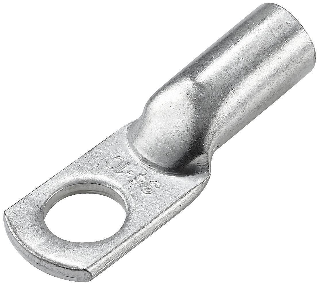 TRU COMPONENTS TC-12885872 Rohrkabelschuh 180° M10 35mm² Loch-Ø: 10mm