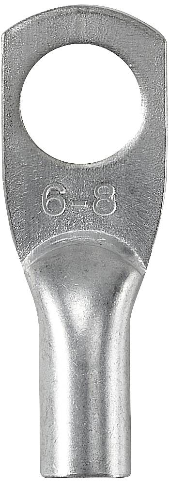 TRU COMPONENTS TC-12885884 Rohrkabelschuh 180° M8 6mm² Loch-Ø: 8mm