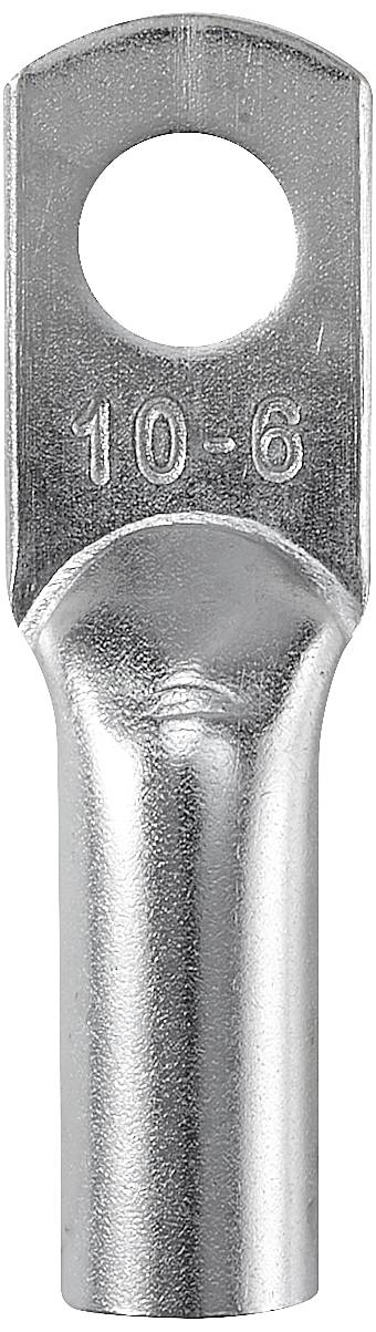 TRU COMPONENTS TC-12885888 Rohrkabelschuh 180° M6 10mm² Loch-Ø: 6mm