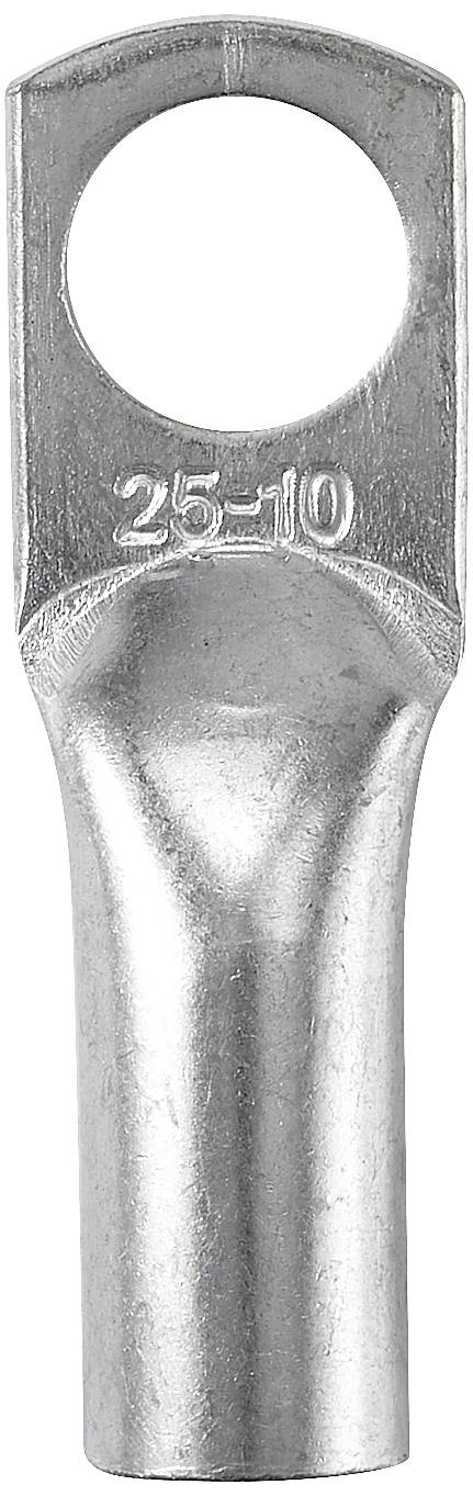 TRU COMPONENTS TC-12885908 Rohrkabelschuh 180° M10 25mm² Loch-Ø: 10mm