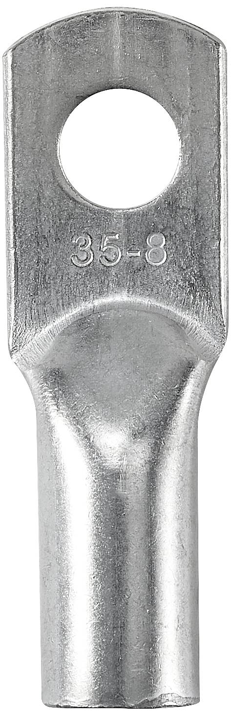 TRU COMPONENTS TC-12885912 Rohrkabelschuh 180° M8 35mm² Loch-Ø: 8mm