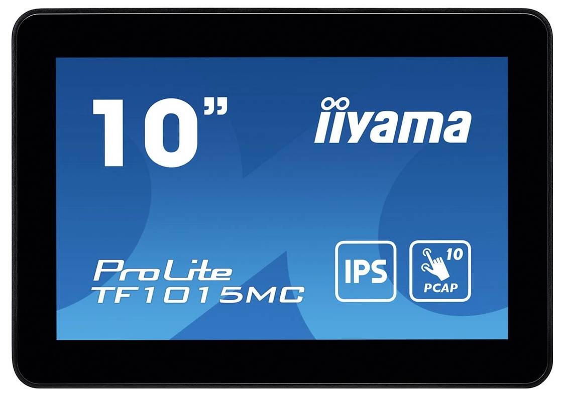 Iiyama ProLite TF1015MC-B3 Touchscreen-Monitor EEK: C (A - G) 25.7cm (10.1 Zoll) 1280 x 800 Pixel 16:10 29 ms HDMI®, DisplayPort