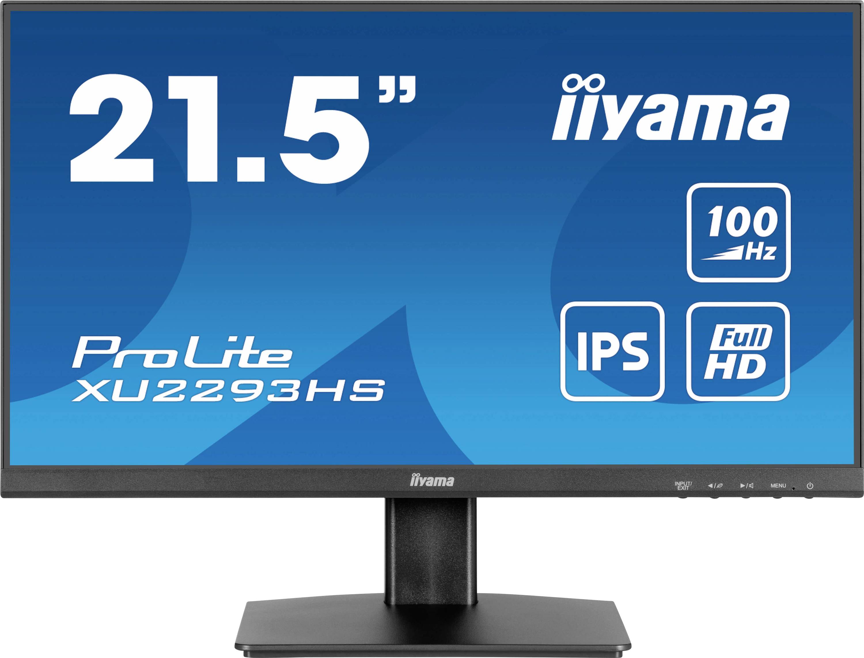 Iiyama ProLite XU2293HS-B6 LED-Monitor EEK D (A - G) 54.6 cm (21.5 Zoll) 1920 x 1080 Pixel 16:9 1 ms HDMI®, DisplayPort, Kopfhörer (3.5 mm Klinke)