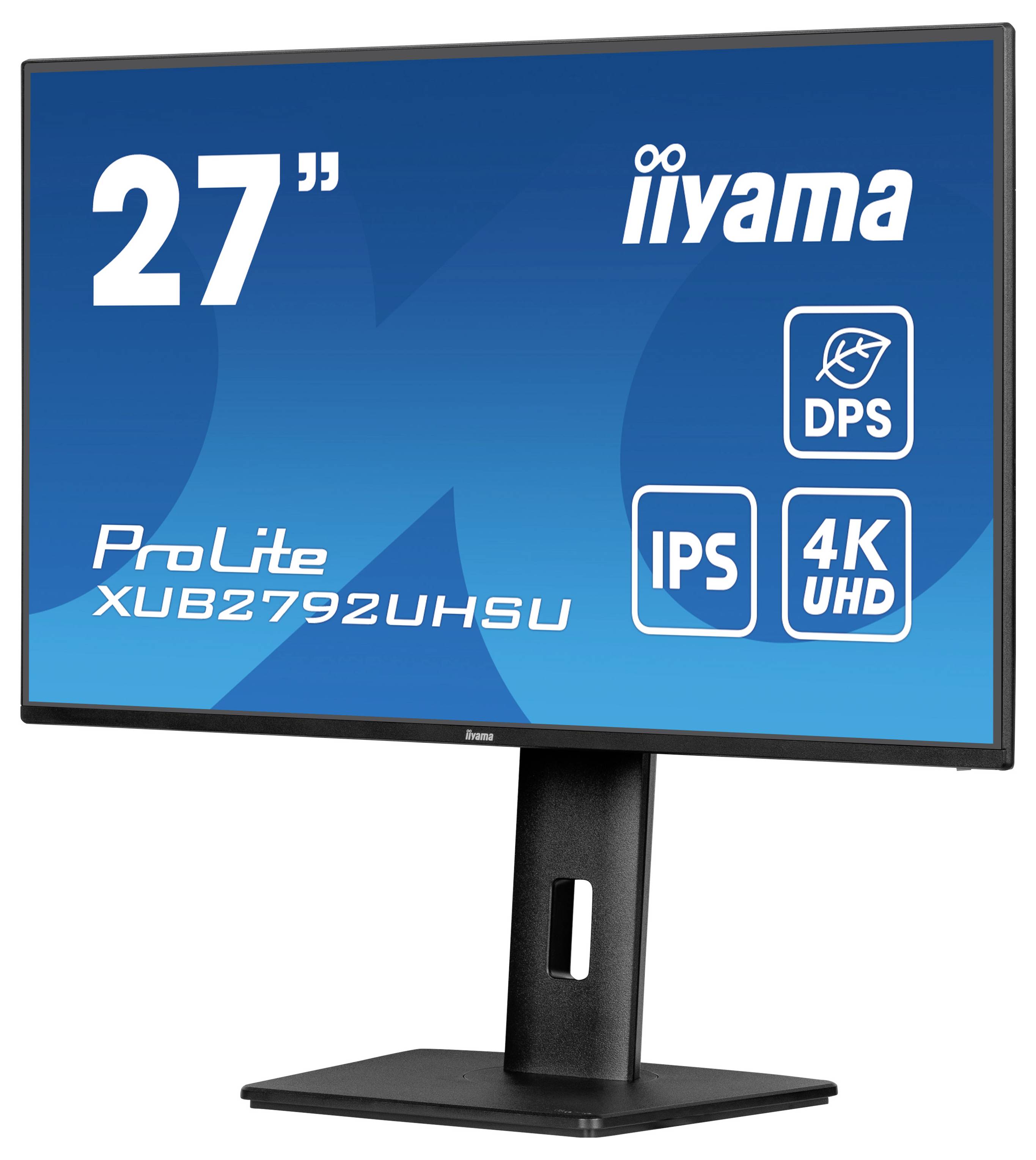 Iiyama ProLite XUB2792UHSU-B6 LED-Monitor EEK F (A - G) 68.6cm (27 Zoll) 3840 x 2160 Pixel 16:9 4 ms HDMI®, DisplayPort