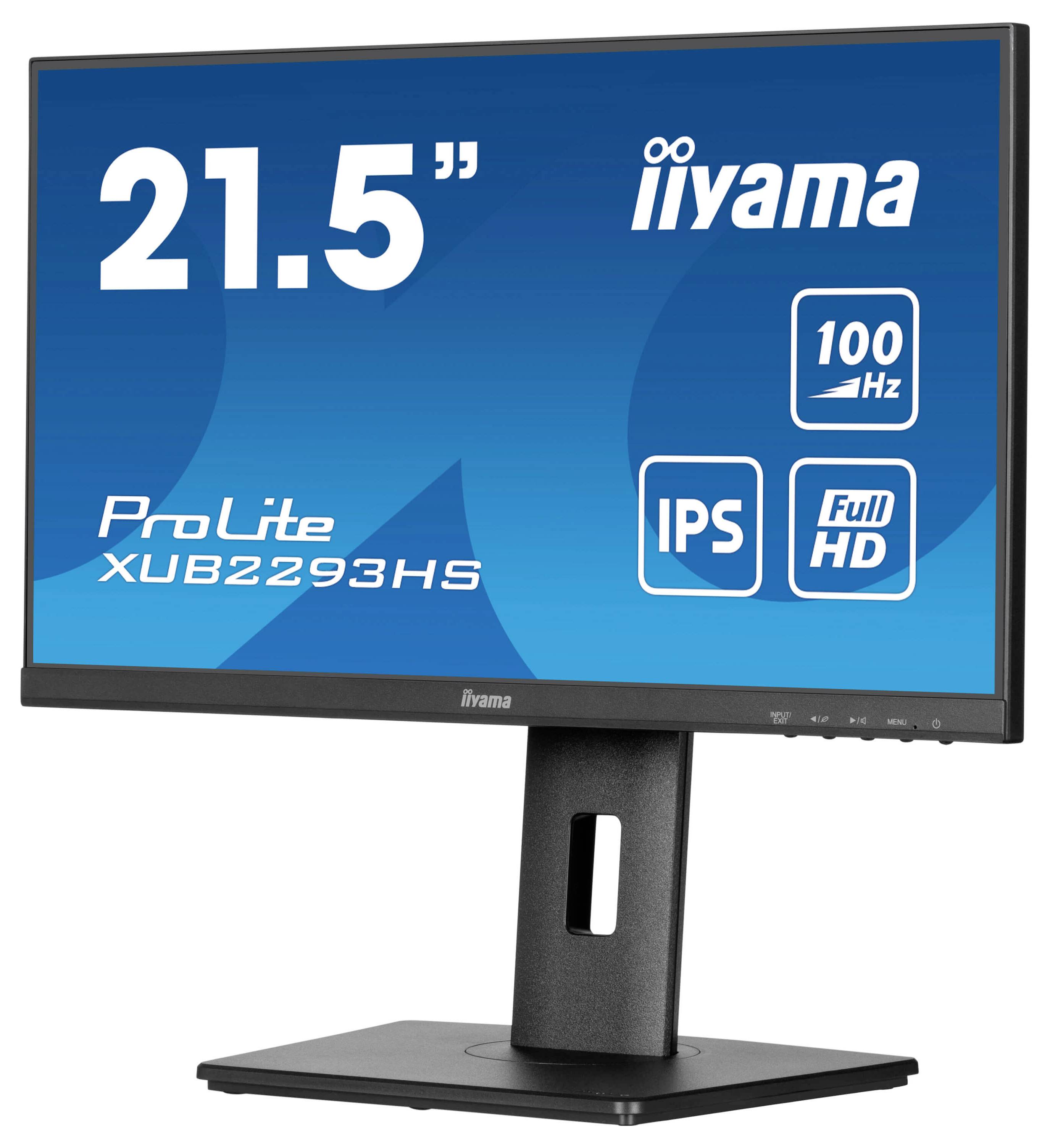 Iiyama ProLite XUB2293HS-B6 LED-Monitor EEK D (A - G) 54.6cm (21.5 Zoll) 1920 x 1080 Pixel 16:9 1 ms HDMI®, DisplayPort