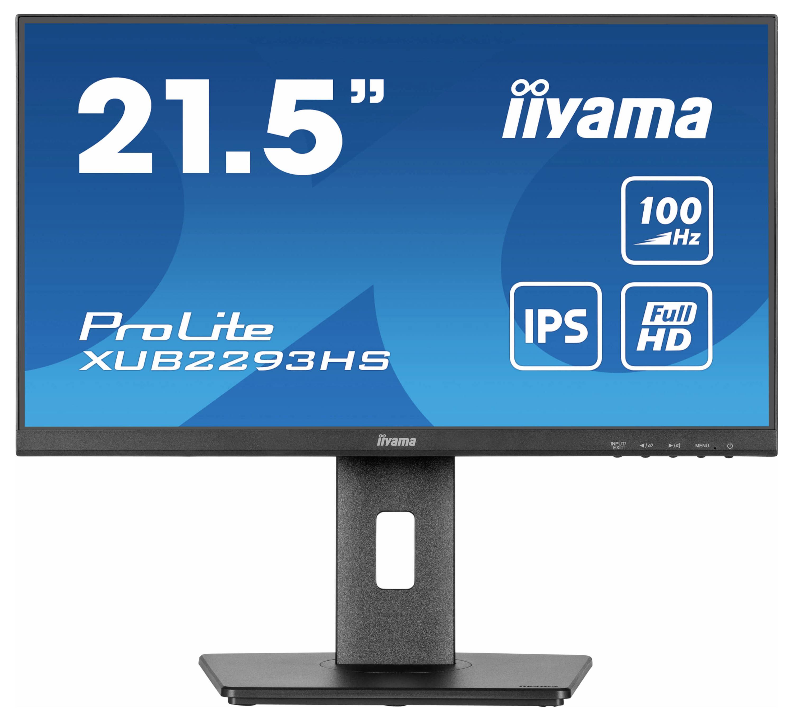 Iiyama ProLite XUB2293HS-B6 LED-Monitor EEK D (A - G) 54.6cm (21.5 Zoll) 1920 x 1080 Pixel 16:9 1 ms HDMI®, DisplayPort