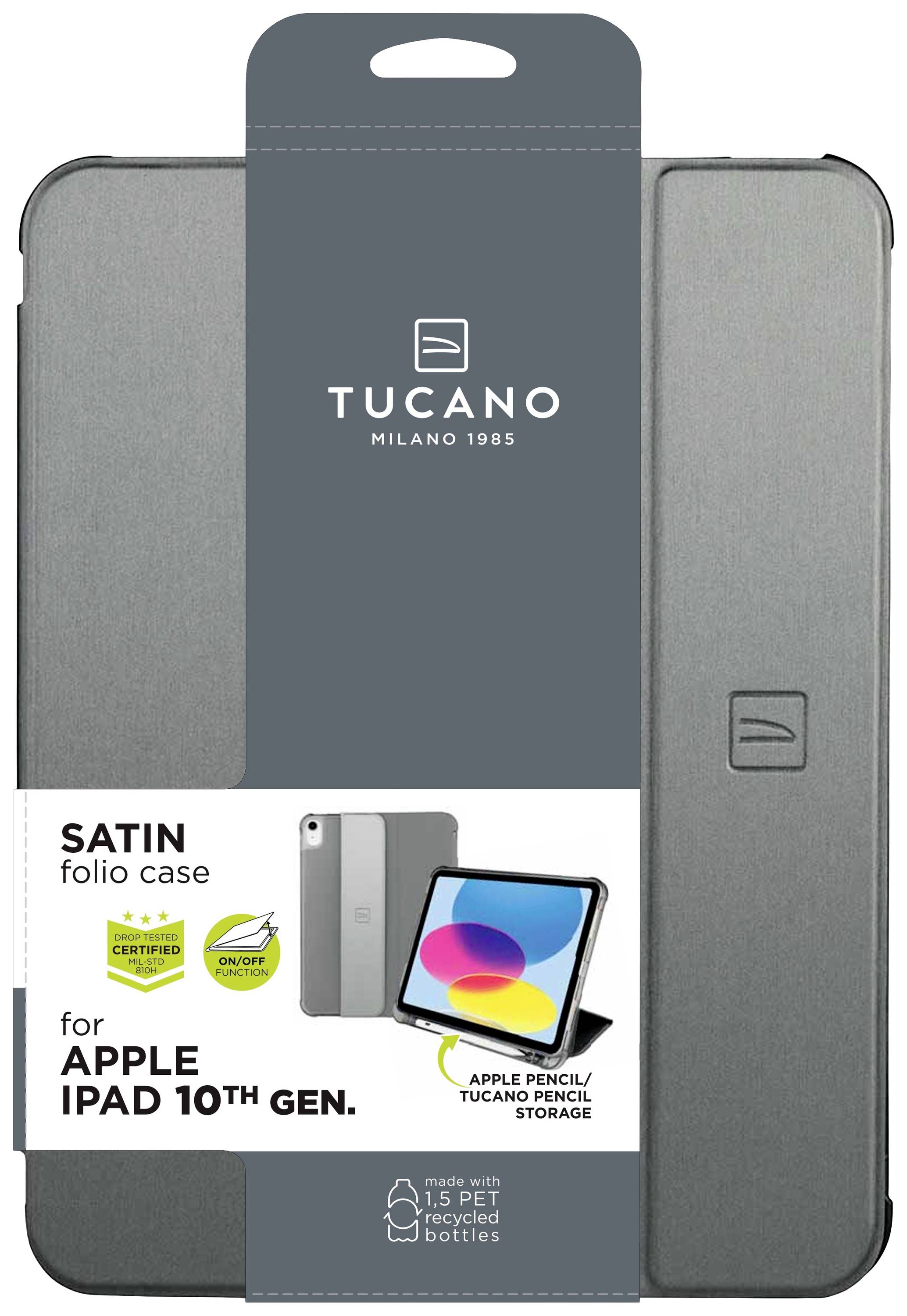 Tucano SATIN Tablet-Cover Apple iPad 10.9" (Gen.10, 2022) 27,7 cm (10,9") Back Cover Grau