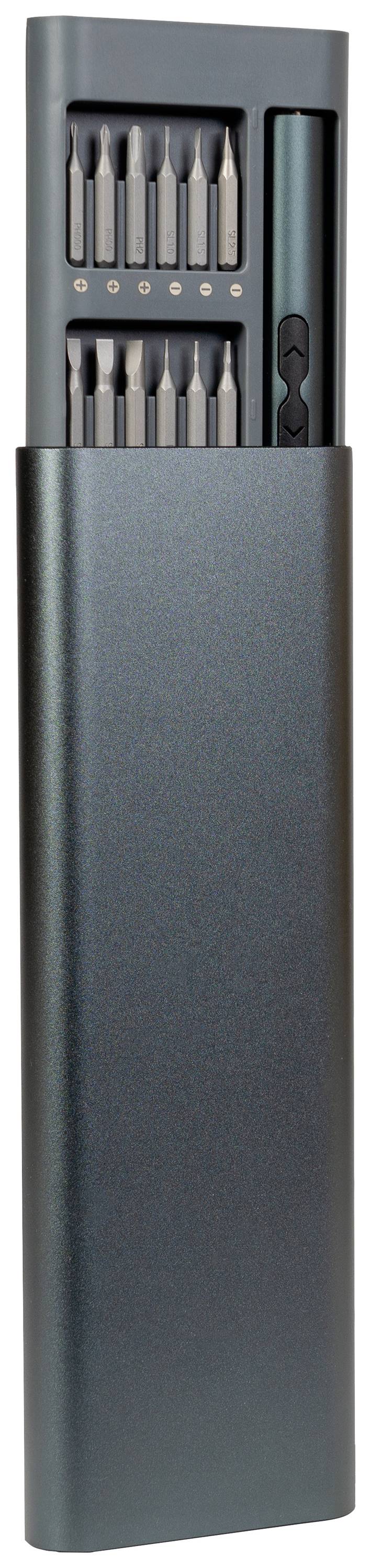 Joy-it WE-0002 Werkzeugset Schraubendreher, Akku-Multi-Tool magnetisch, im Koffer 62teilig