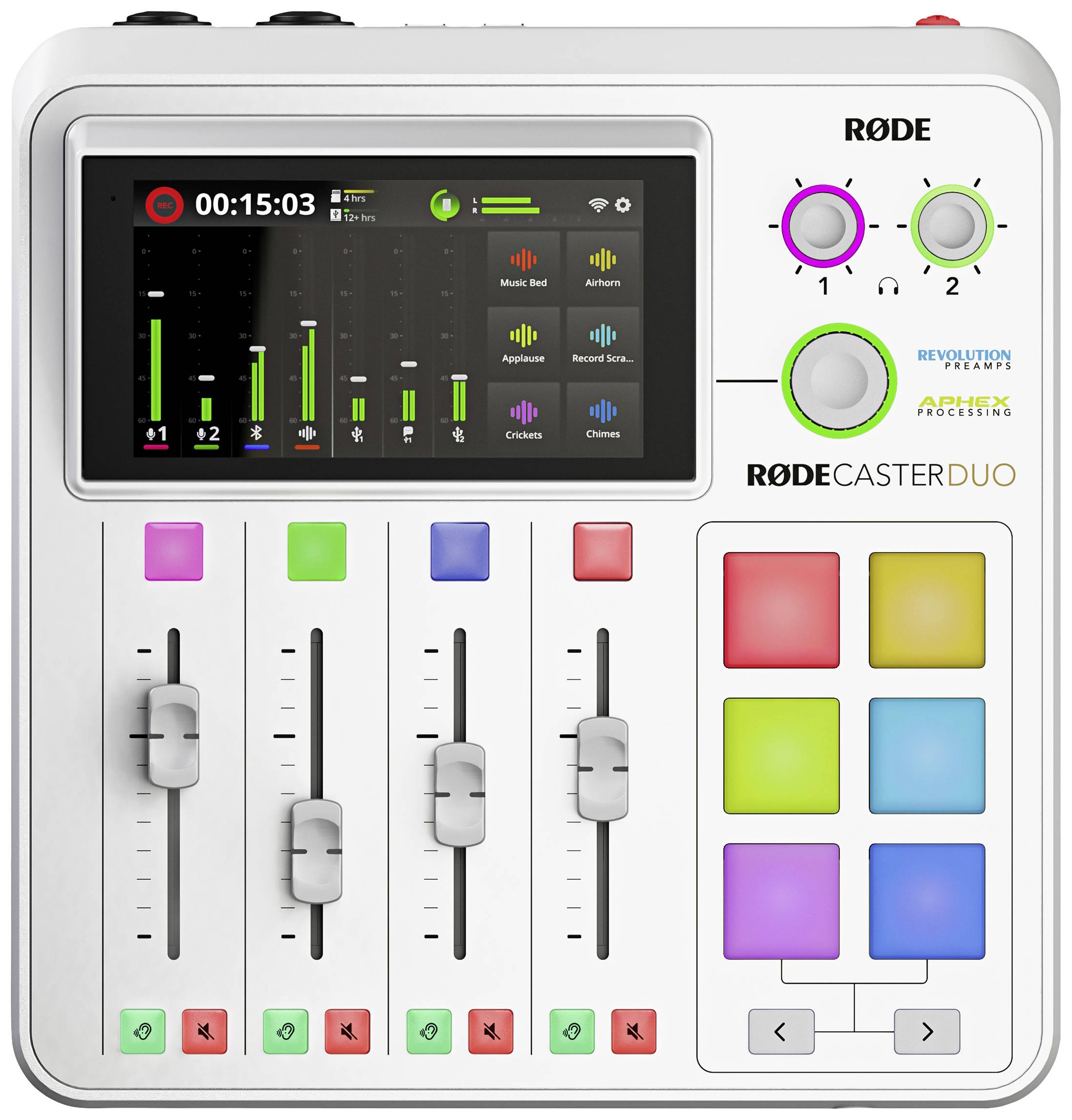 Rode RCDUOW Konsolen-Mischpult Anzahl Kanäle:7 USB-Anschluss, Bluetooth