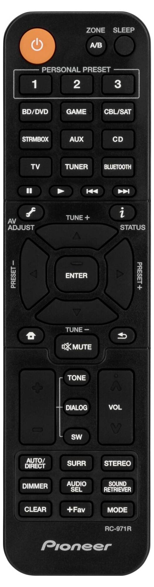 Pioneer VSX-835D-B AV-Receiver 7.2x165W Schwarz 4K UltraHD, Bluetooth®, DAB+, Dolby Atmos®, USB