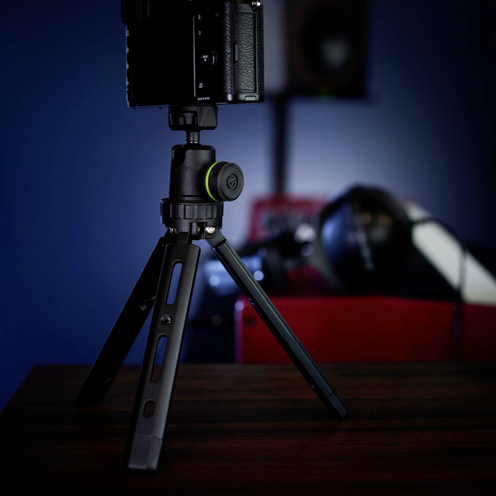 Gravity VS TRIPOD 01 B Tischstativ 1/4 Zoll Arbeitshöhe=85 - 215mm Schwarz Kugelkopf