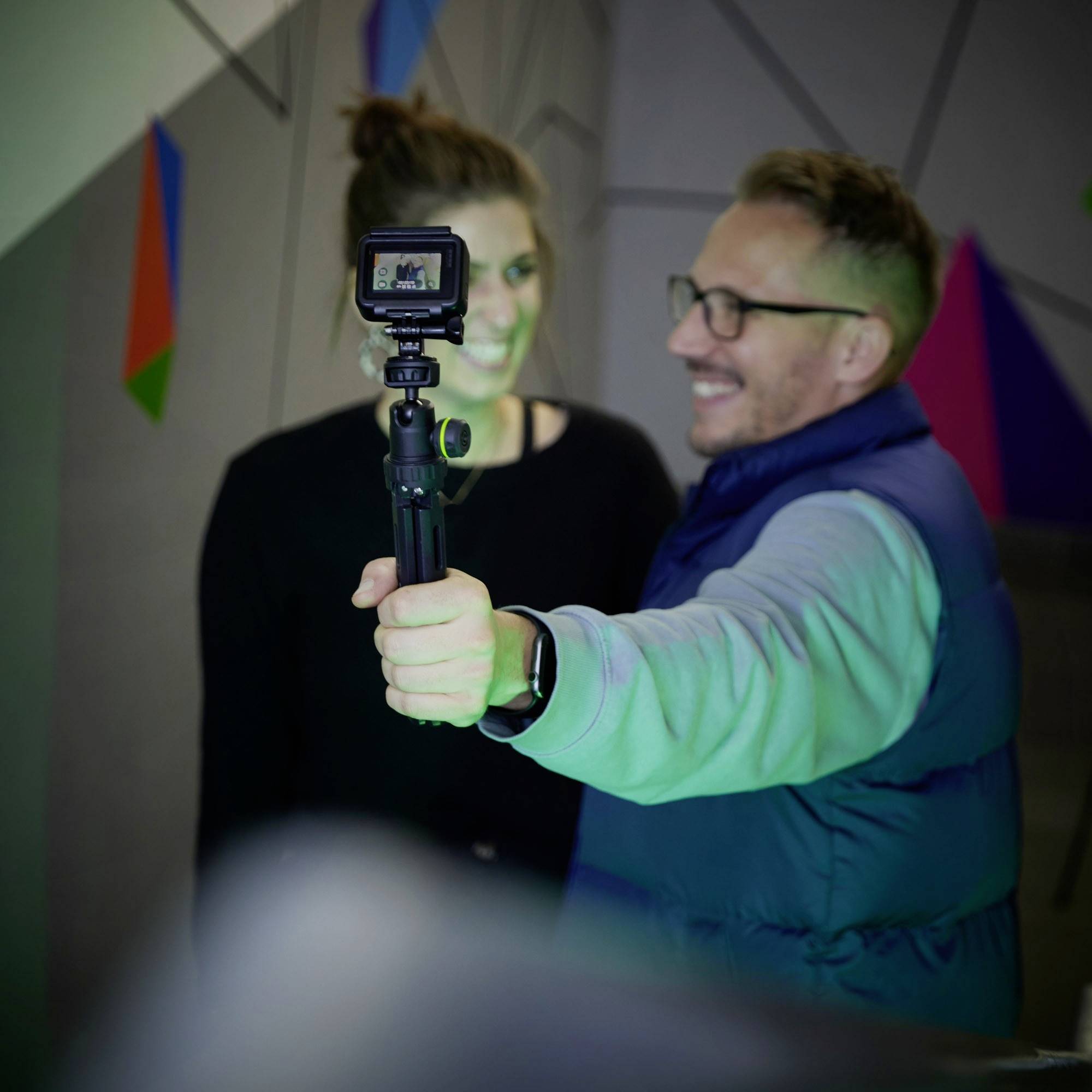 Gravity VS TRIPOD 01 B Tischstativ 1/4 Zoll Arbeitshöhe=85 - 215mm Schwarz Kugelkopf