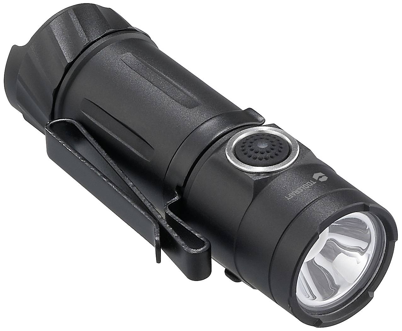 TOOLCRAFT TO-9664728 Mini-Taschenlampe verstellbar, mit Gürtelclip, mit Notlicht-Funktion, mit Magnethalterung, mit