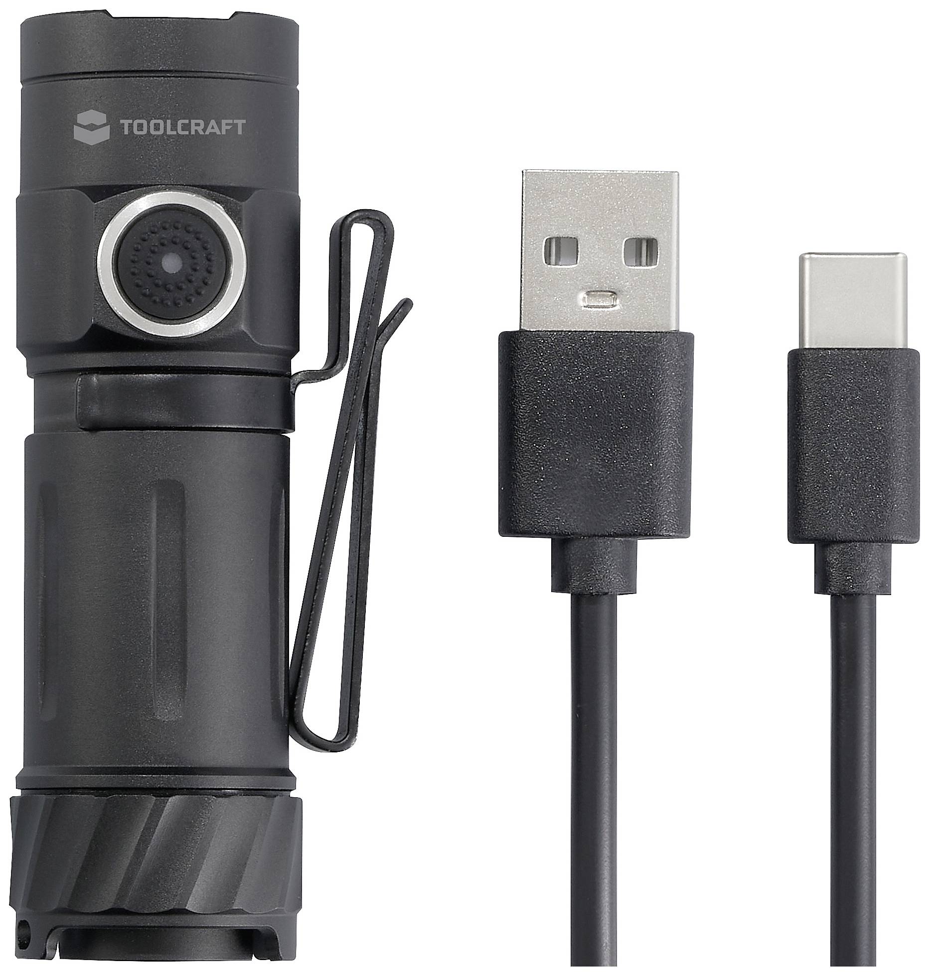 TOOLCRAFT TO-9664728 Mini-Taschenlampe verstellbar, mit Gürtelclip, mit Notlicht-Funktion, mit Magnethalterung, mit