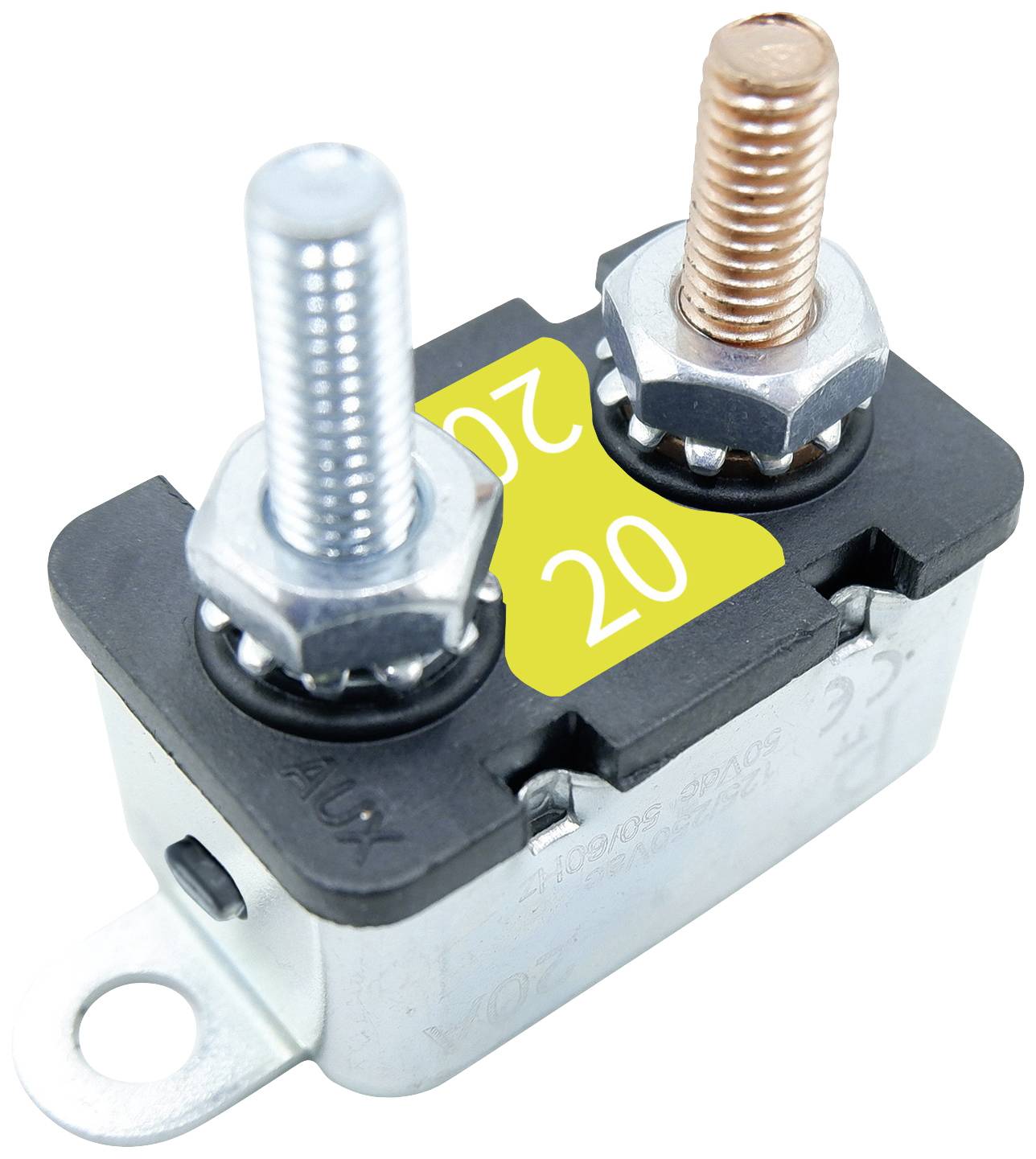 PARTS PTT C001-102-0111C2T320 Sicherungsautomat 20 A, 10 A, 4.8A Silber, Gelb 1St.