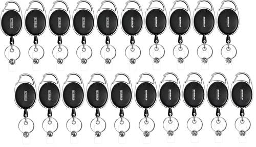 SpeaKa Professional SP-12886348 Jojo für Ausweishalter (L x B) 55 mm x 36 mm Schlaufe, Clip 20 St.