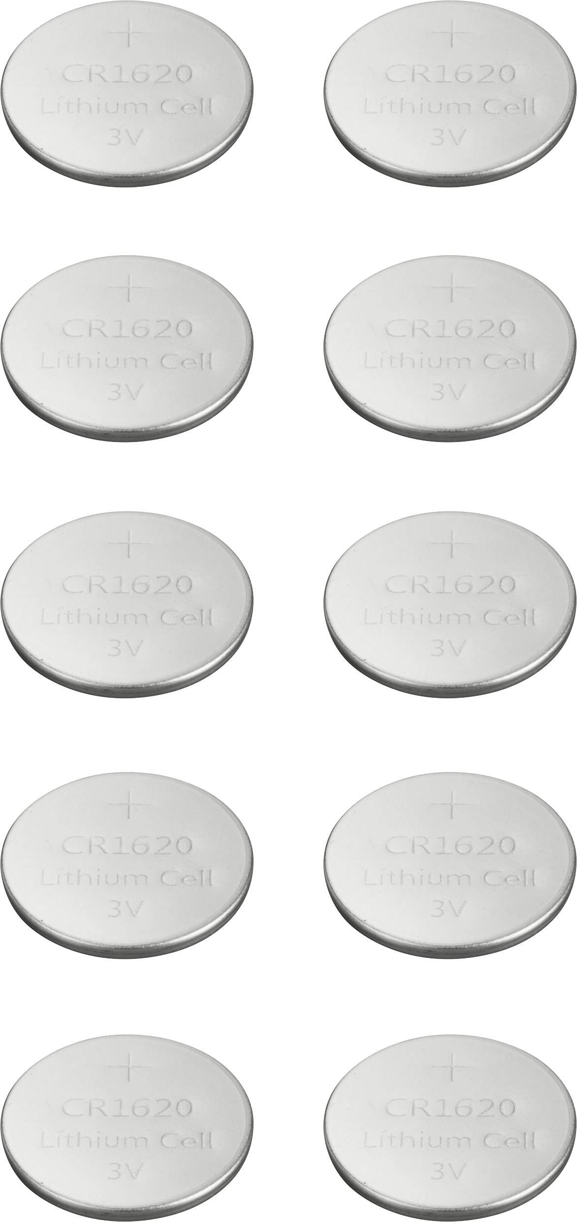 VOLTCRAFT Knopfzelle CR 1620 3V 10 St. 70 mAh Lithium VC-16107955
