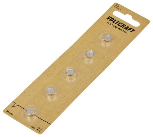 VOLTCRAFT Knopfzelle LR41 1.5 V 5 St. 35 mAh Alkali-Mangan AG3