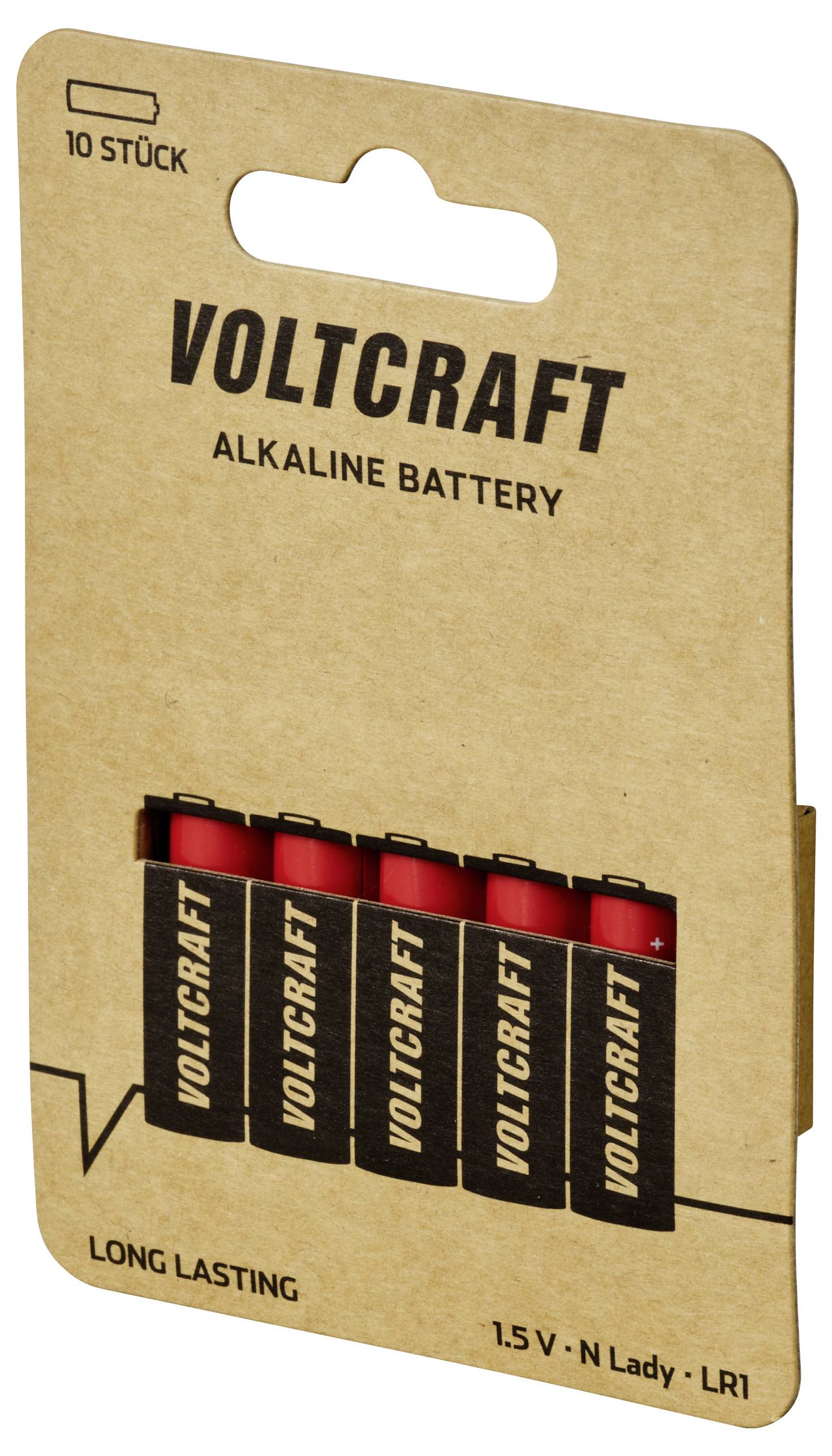 VOLTCRAFT VC-16108100 Lady (N)-Batterie Alkali-Mangan 880 mAh 1.5V 10St.