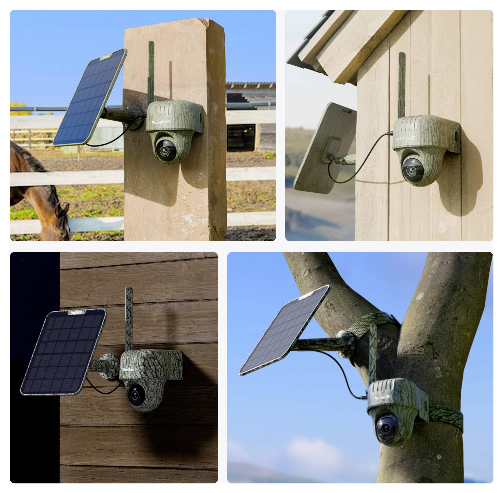 Reolink Go Series G450 with Solar Panel 2+Smart Tech L SIM-Karte GSM IP Überwachungskamera-Set 3840 x 2160 Pixel