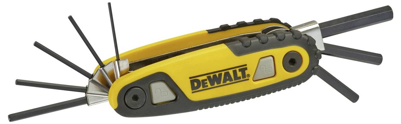 DEWALT Innen-Sechskant Winkelschraubendreher-Set 1.5 mm, 2 mm, 2.5 mm, 3 mm, 4 mm, 5 mm, 6 mm, 8mm