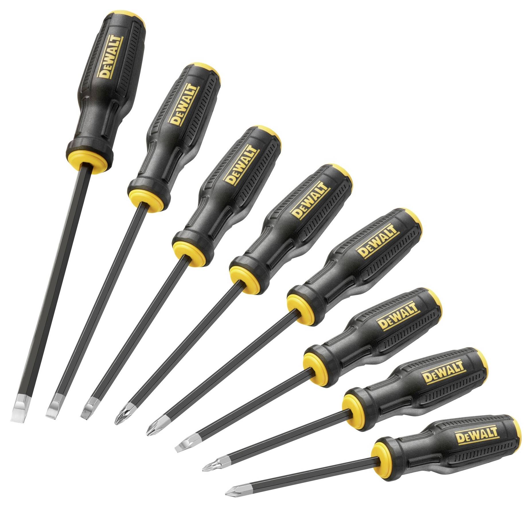 DEWALT Universal Schraubendreher-Set 8teilig Schlitz, PH, PZ