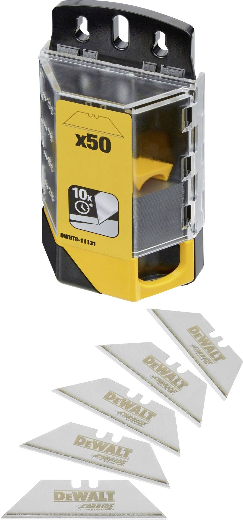 DEWALT DWHT8-11131 Wolframcarbid-beschichtete Universal-Trapezklingen 50 St.