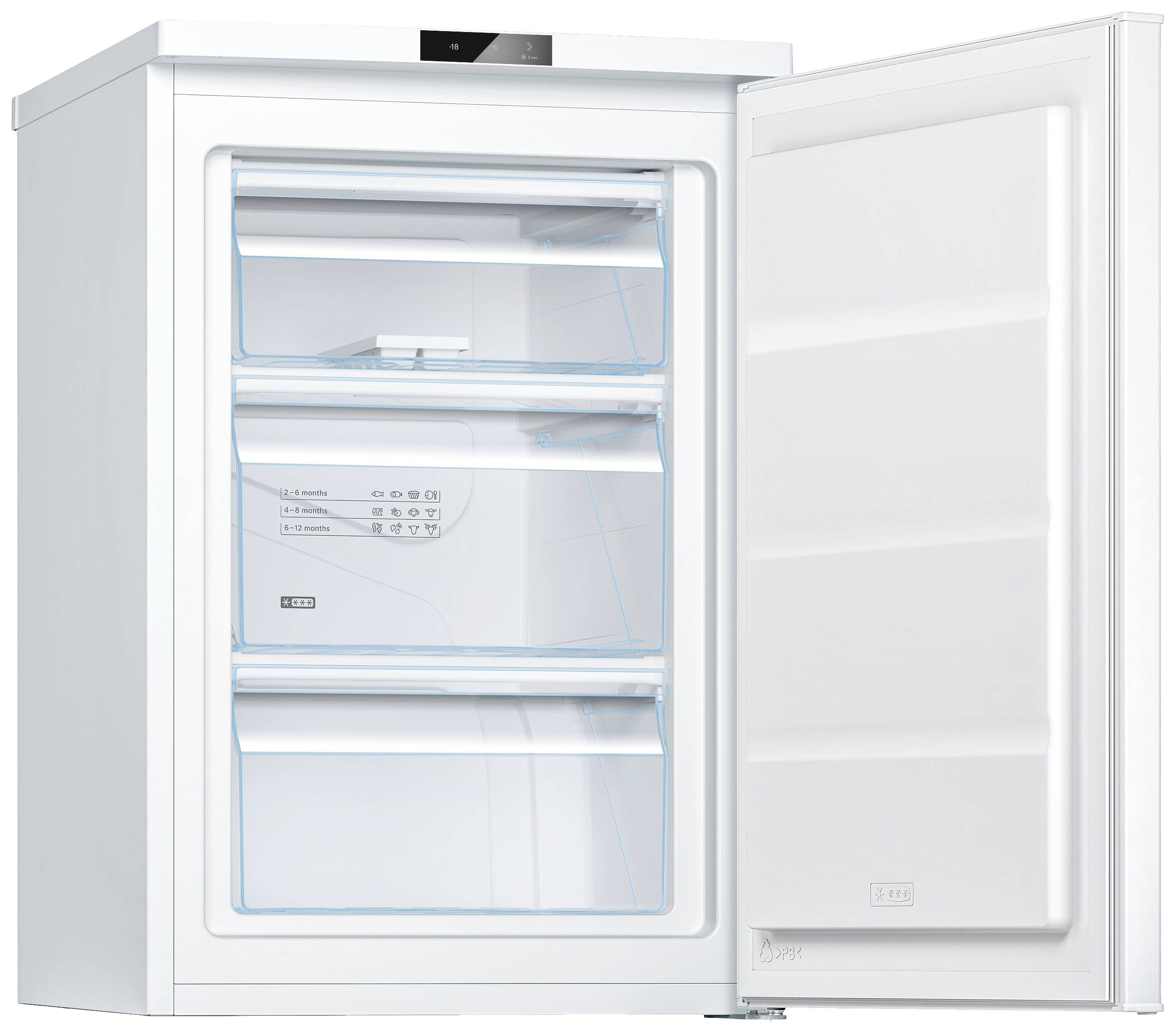 Bosch GTV15NWEB Gefrierschrank EEK: E (A - G) 83 l Standgerät Weiß