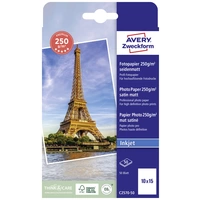 Avery-Zweckform Premium C2570-50 Fotopapier 10 x 15cm 250 g/m² 50 Blatt Seidenmatt Avery-Zweckform Premium C2570-50 Fotopapier 10 x 15cm 250 g/m² 50 Blatt Seidenmatt