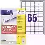 Avery-Zweckform 6121-65 Universal-Etiketten 38 x 21.2mm Papier Weiß 65 Blatt Permanent haftend Tintenstrahldrucker, Laserdrucker Avery-Zweckform 6121-65 Universal-Etiketten 38 x 21.2mm Papier Weiß 65 Blatt Permanent haftend Tintenstrahldrucker, Laserdrucker