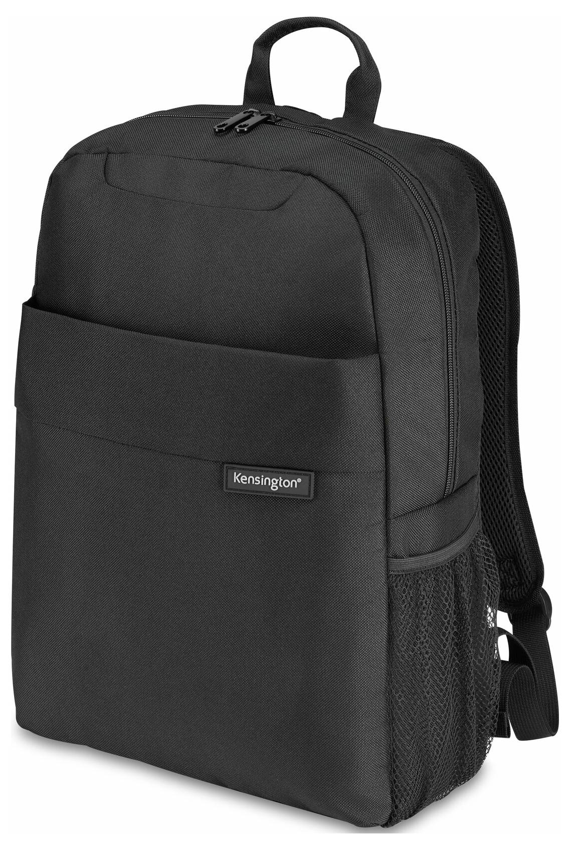 Ein schwarzer Rucksack mit 