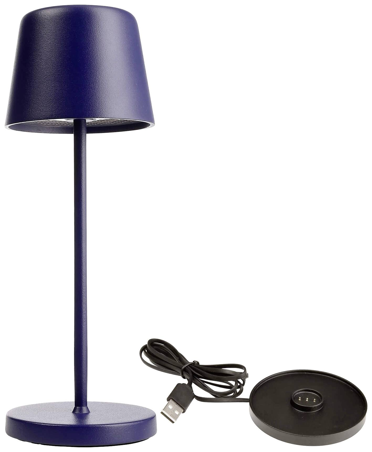 Deko Light 620205 Canis Mini LED-Akku-Tischlampe 2.3W Warmweiß Blau