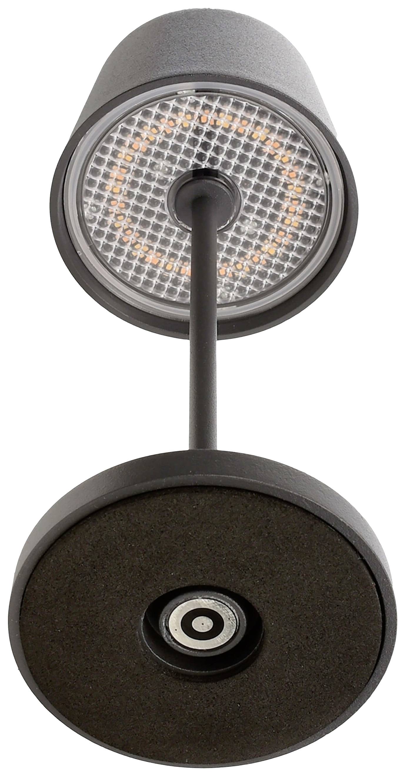 Deko Light 620206 Canis Mini LED-Akku-Tischlampe 2.3W Warmweiß Rost