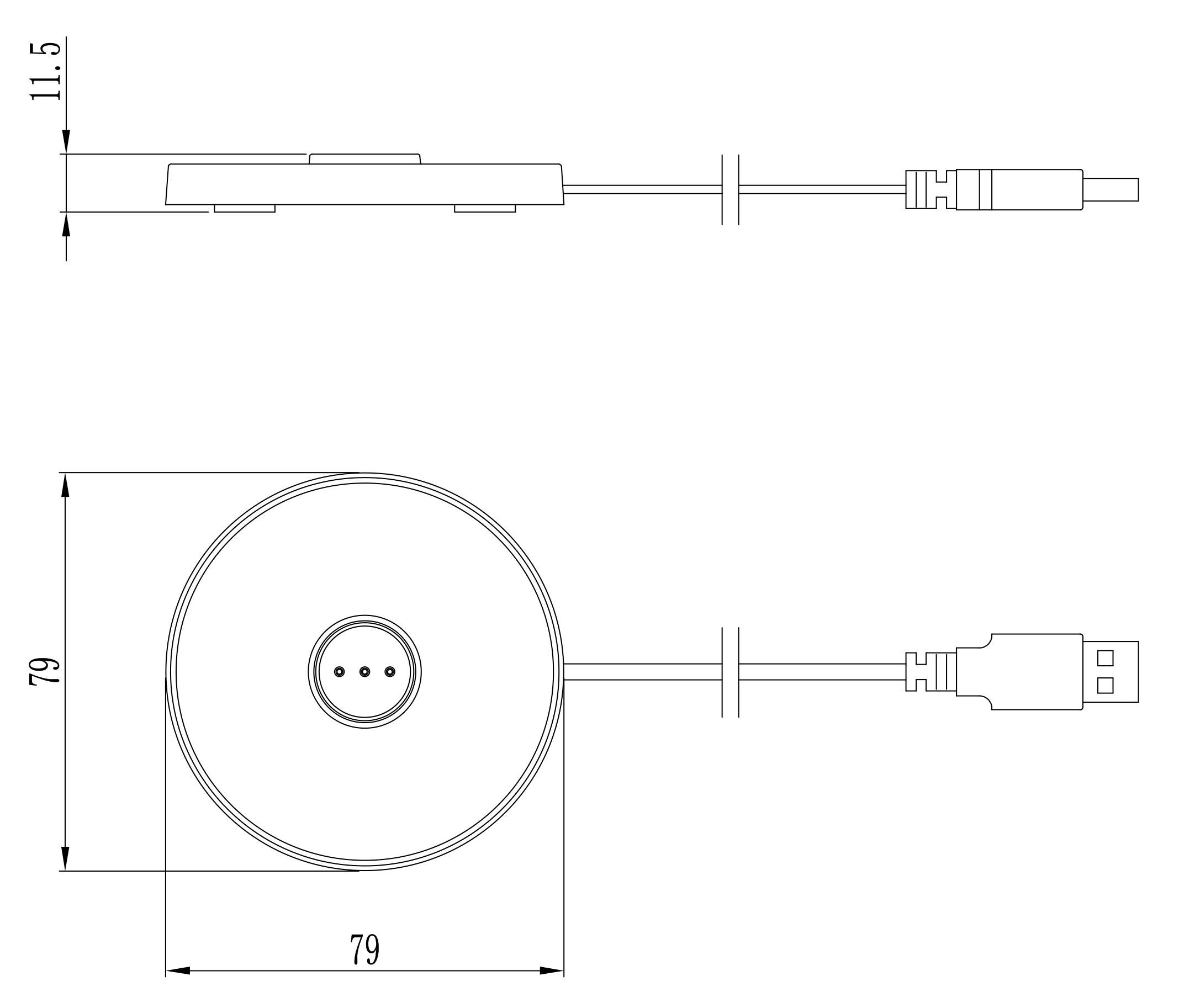 Deko Light 620209 Canis Mini LED-Akku-Tischlampe 2.3W Warmweiß Grau