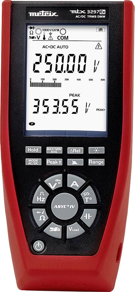 Metrix MTX 3297Ex Hand-Multimeter digital Ex-geschützt CAT III 1000 V, CAT IV 600 V Anzeige (Counts