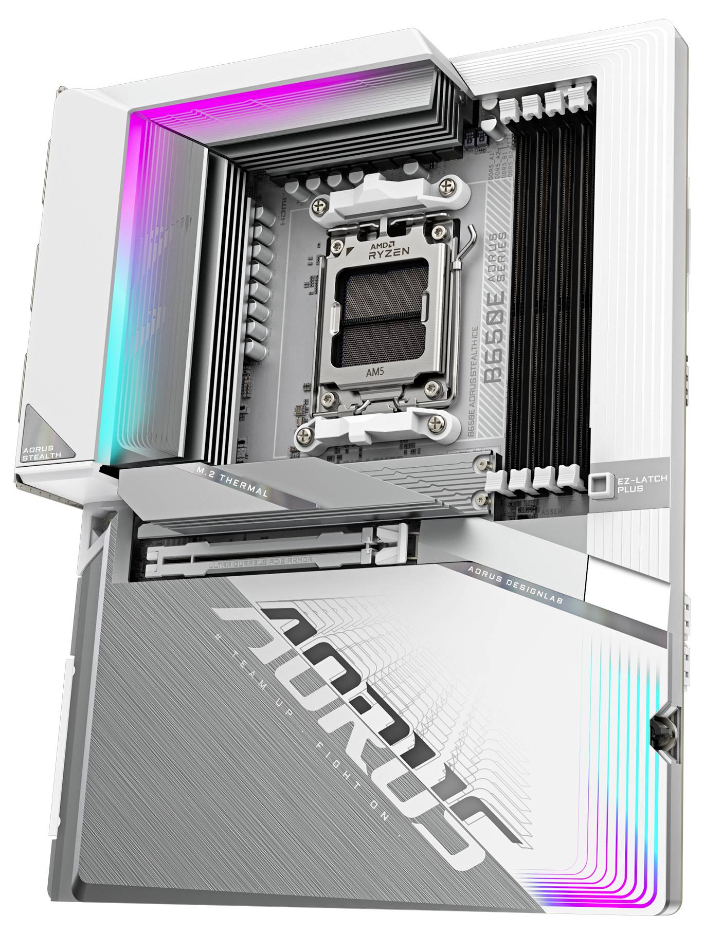 Gigabyte B650E A STEALTH ICE Mainboard Formfaktor (Details) ATX Mainboard-Chipsatz AMD® B650