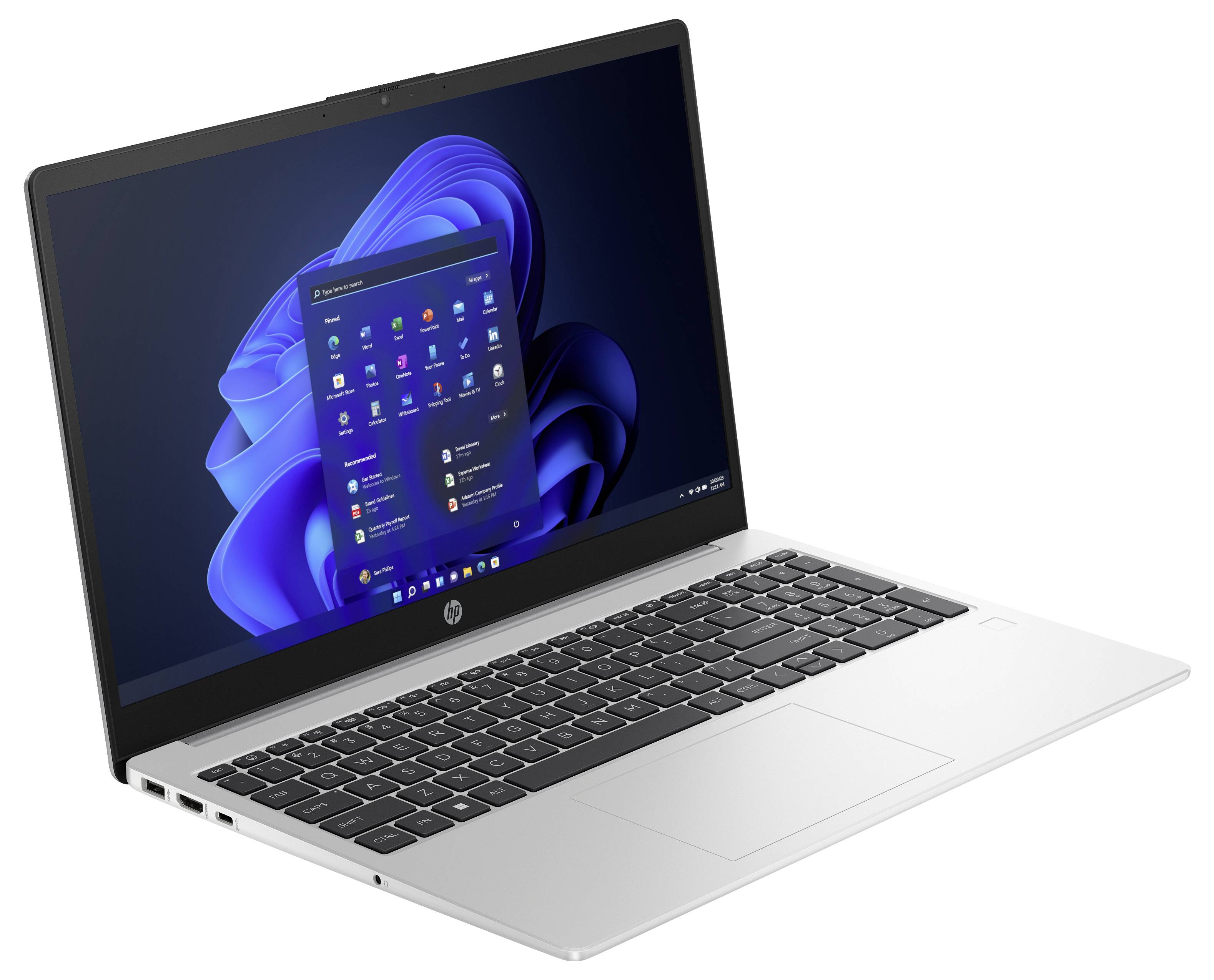 HP Notebook 255 15.6 G10 39.6cm (15.6 Zoll) Full HD AMD Ryzen 5 7530U 512GB SSD Deutsch, QWERTZ Silber 9Y6V4AT#ABD